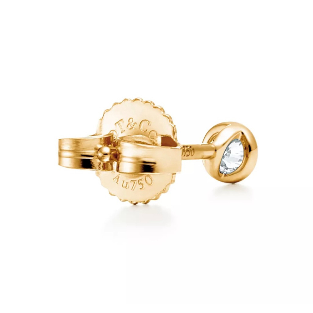 Tiffany & Co. Peretti Diamonds by the Yard® Earrings in 18k Yellow Gold 0.10 Ct - Picture 6 of 10